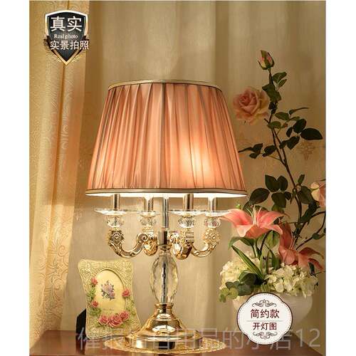 正品欧简式水台卧室床头灯奢华创意温馨灯美晶式Led约现代法式装