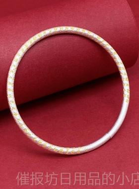 正品足银银990纯文经心闭口款复古做旧哑光开口手镯艺手环