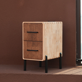 实木简约窄床头柜创意迷你夹缝床边柜卧室收纳家具柜