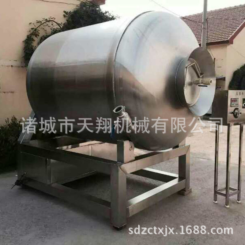 全自动肉制品滚揉设备大型牛肉类腌制设备猪肉真空滚揉机腌肉机