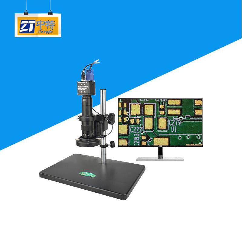 GP-680V高清CCD视频显微镜高清实时图像用于PCB五金件薄片