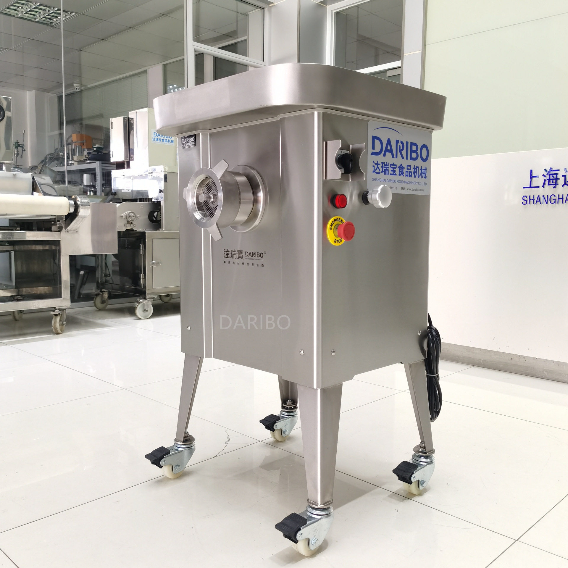 Y达瑞宝绞肉机 猪肉馅微冻肉类绞碎机工业大容量商用不锈钢绞肉机,清洗/食品/商业设备,肉制品加工设备,淘宝优惠券,粉丝福利购,淘宝优惠卷