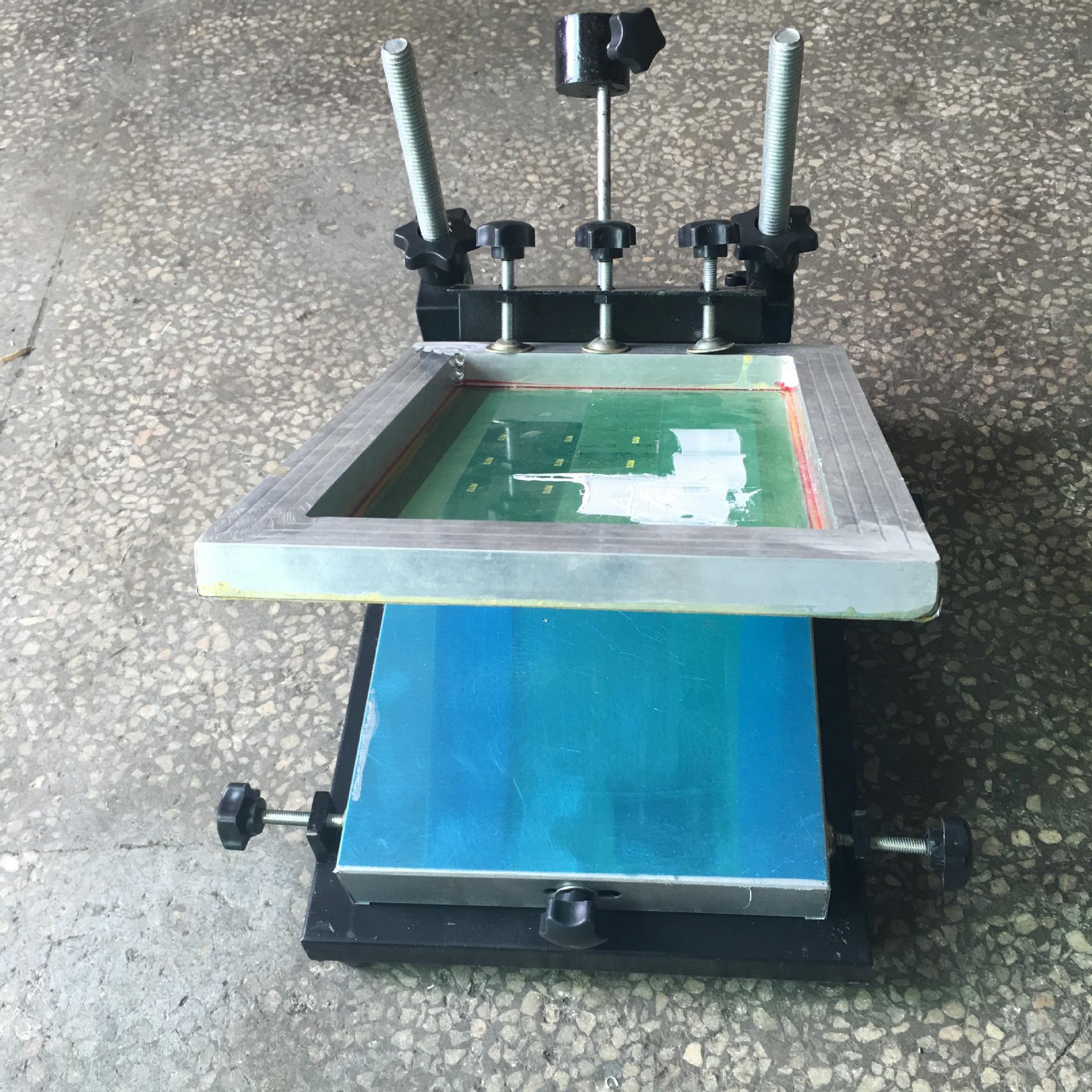 手印台单色平面印刷丝印台简易手工丝网印刷工作台厂家直供