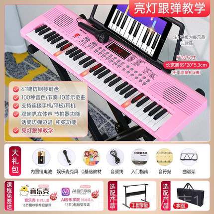 高档诺曼智能子琴成人电儿童幼师专用学入门61键钢琴键专业初电钢