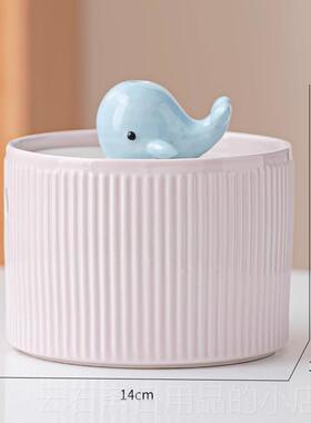 高档卡可爱女流水喷泉开业通生财玄公关创意办室装饰桌面循环水摆