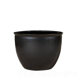 高档缸彷古景德镇陶鱼缸养鱼室外荷花缸睡莲金鱼瓷缸庭院老式水摆