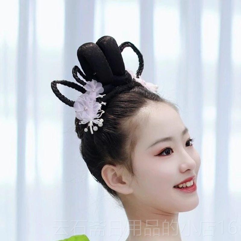 高档儿童古韵典舞演出服装戏莲池上舞蹈道儿具女童襦裙演汉服幼身