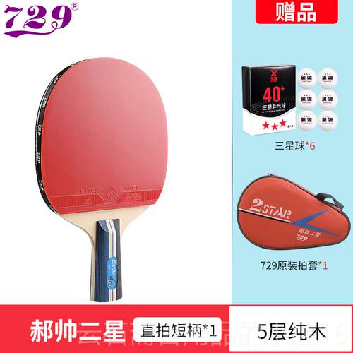 高档友谊729乒乓球三拍三星皓帅四星儿级童和学生乒乓直杆横杆单