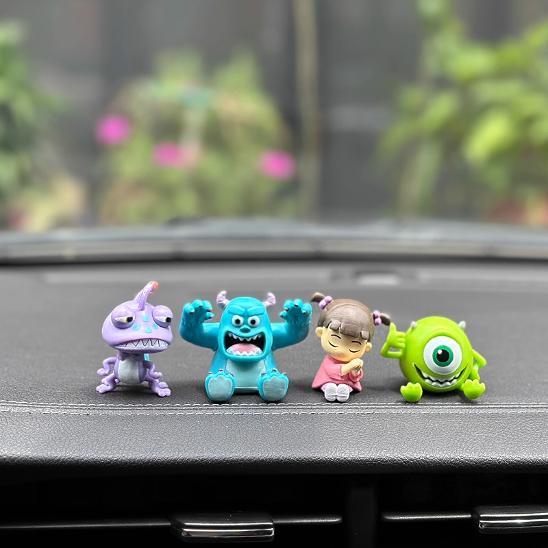 车载趣味摆件汽车可爱卡通怪兽公司公仔车内中控台饰品车上创意女