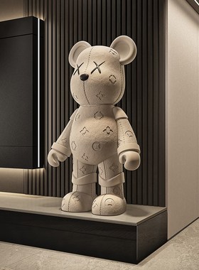暴力熊摆件客厅地台装饰品电视柜台面高端大气乔迁送朋友创意手工