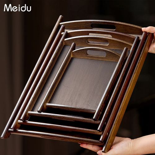 茶盘中式家用长方形茶几干泡茶盘下午茶点心盘端水果盘茶杯放置盘