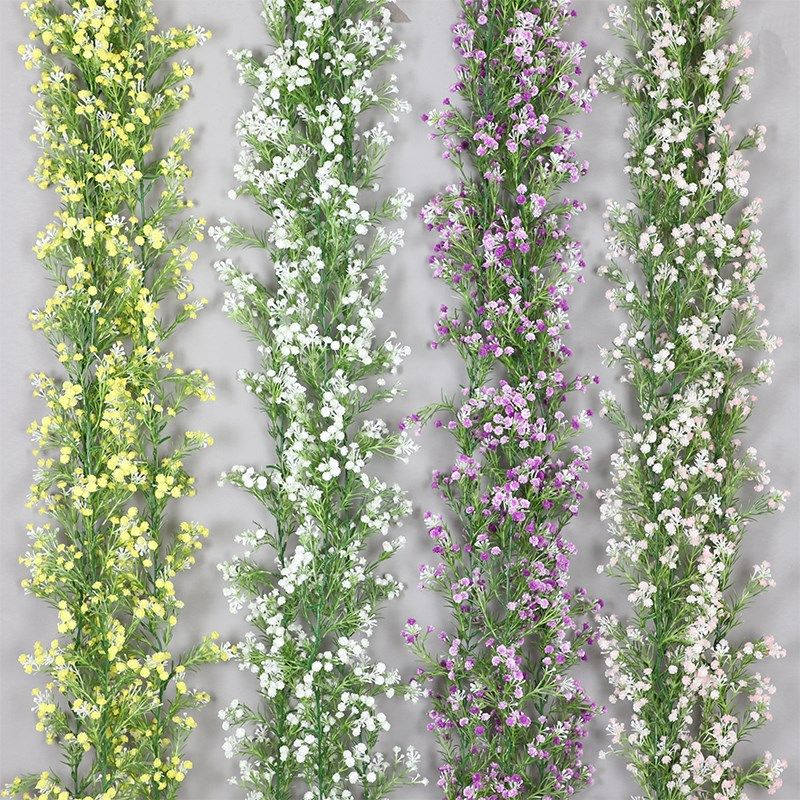 仿真满天星藤条花藤装饰藤蔓假花空调管道遮挡客厅吊顶塑料花缠绕