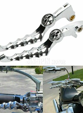 适用于本T VT400 600 750刹车离合牛角 骷髅头刹车把 1988-2016年