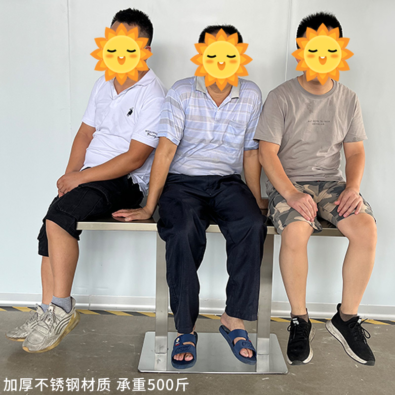 不锈钢桌子长方形餐桌奶茶店小吃店快餐桌学校食堂工业风长方桌