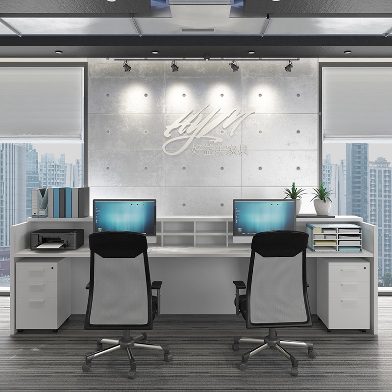 办公家具简约现代公司前台桌子接待台收银台柜台迎宾咨询台服务台