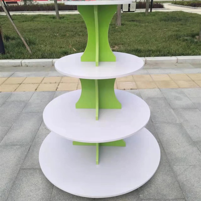 儿童乐团展示架店架鞋架鞋店货架木质货架木质展架圆方架