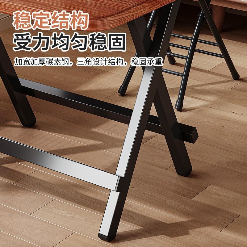 折叠桌家用小户型便携式餐桌夜市摆摊吃饭桌子烤火桌正方形掼蛋桌