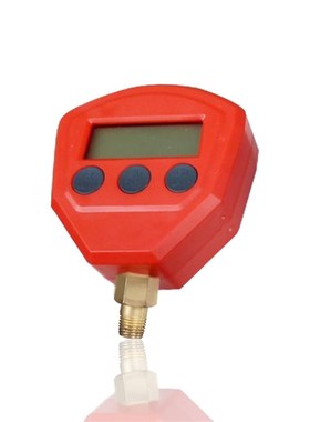 红色数显冷媒压力表空调加氟压力表电子数字压力真空表-0.1~5MP