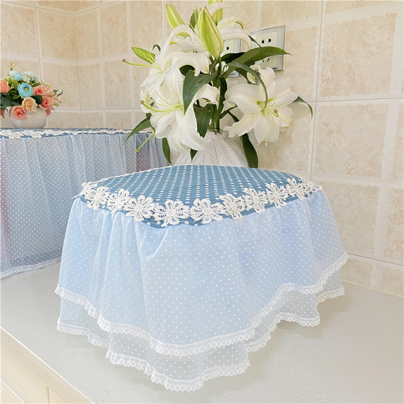 加纱长方形电饭煲盖布圆形小家电饭压力锅防尘保护罩打印机遮布