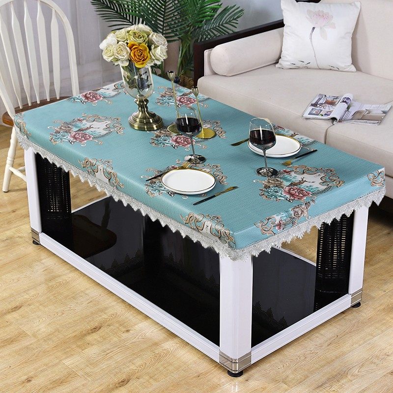 烤火桌防水皮罩茶几防油罩长方形烤火桌子罩套电烤炉罩取暖桌罩套