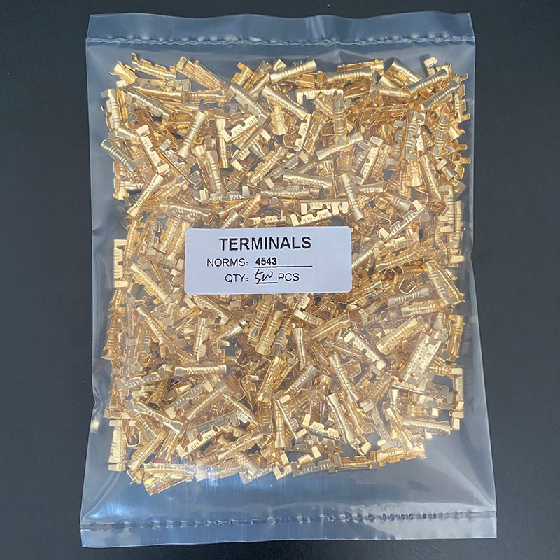 0只铜扣DJ53长型并线扣接线端子电线连接器冷压线扣中间接头