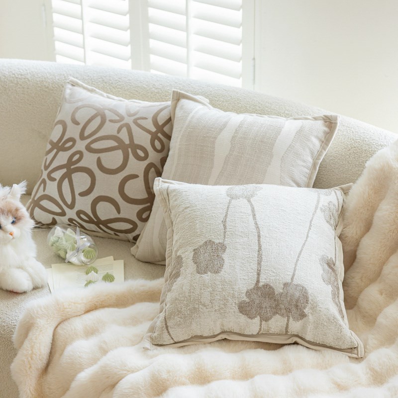 现代简约沙发抱枕套样板房装饰靠枕床头靠垫床上靠背枕套