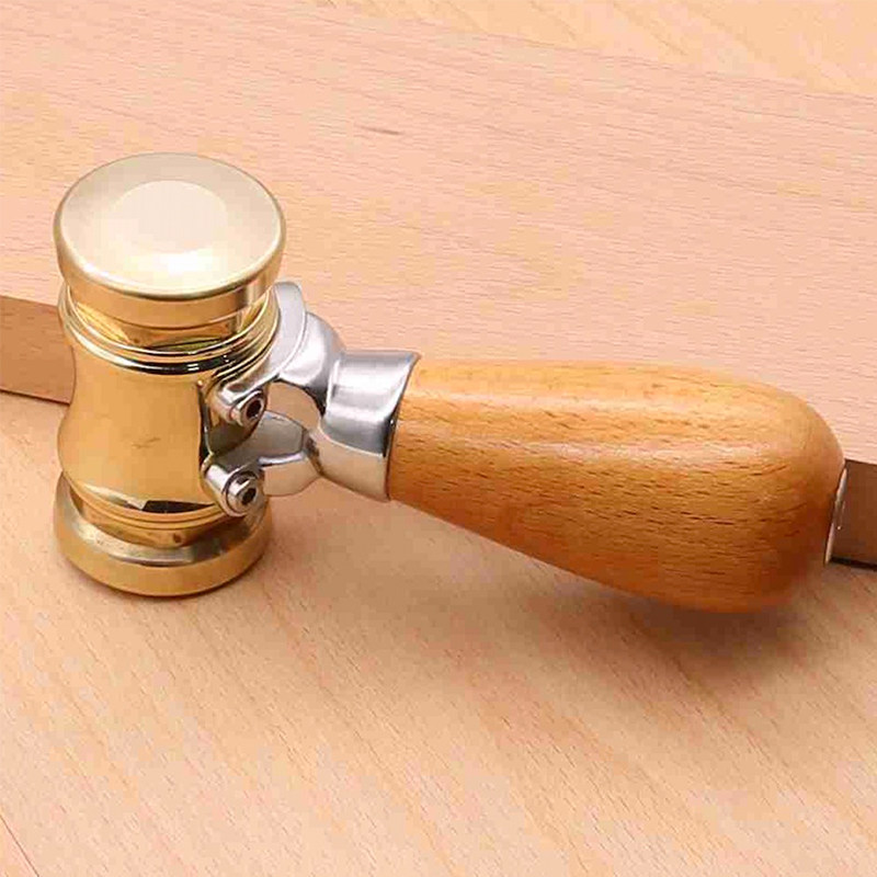 鸿对木工锤铜双用锤子木工辅助工具迷你钉锤家用一体榔头木柄KM18