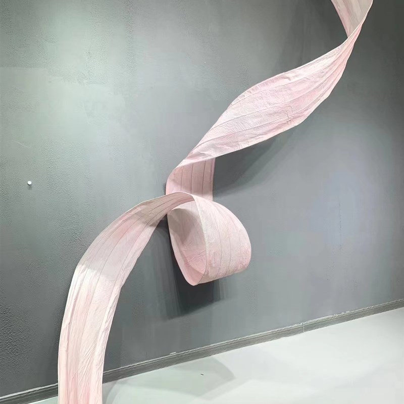 婚庆道具软装造型条设计纸艺自由飘带舞台装饰吊顶皱纹纸弯曲彩条