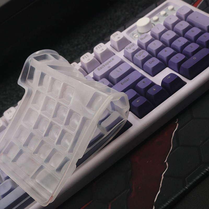 适用于前行者V97无线键盘保护膜台式机电脑机械按键防尘凹凸垫罩