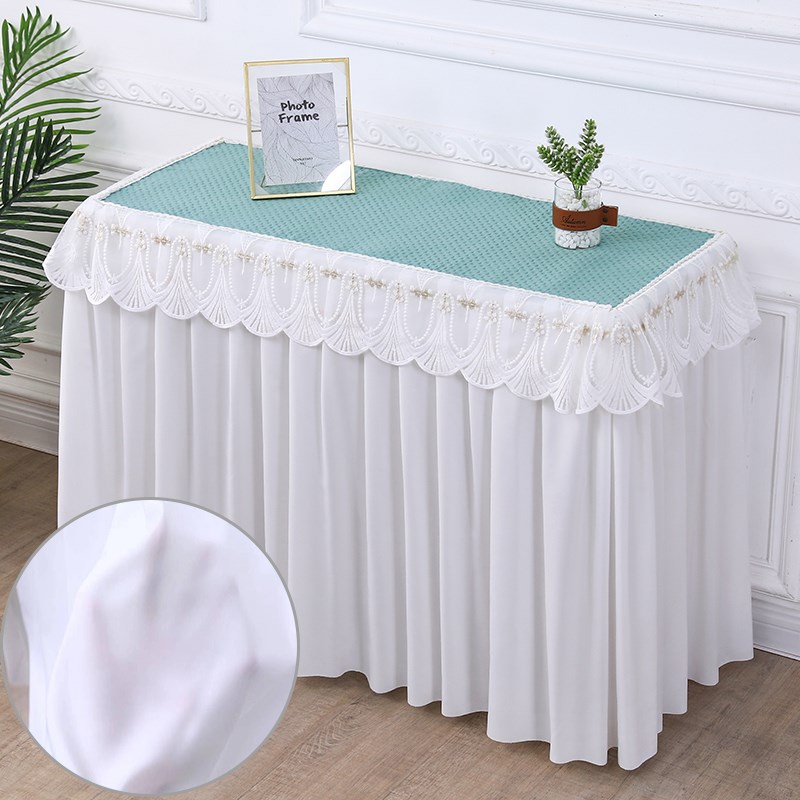 家用简约桌罩新款餐桌布茶几台布美甲桌甜品台布老式柜子电视柜