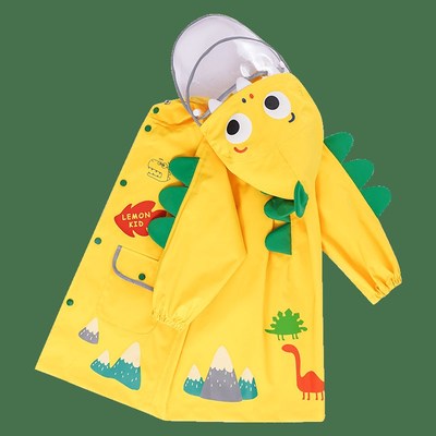 KK树儿童雨衣幼儿园男女小学生大小童斗篷式宝宝恐龙雨披防水雨具