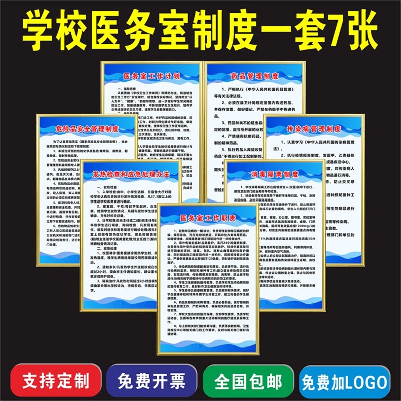 学校医务室管理规章制度牌发热检查和应急处理办法医务室工作职责