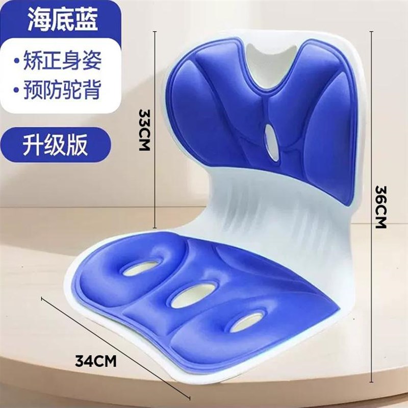 BB护腰坐垫矫正坐姿护腰办公室靠垫久坐学生座垫护脊椎美臀椅垫