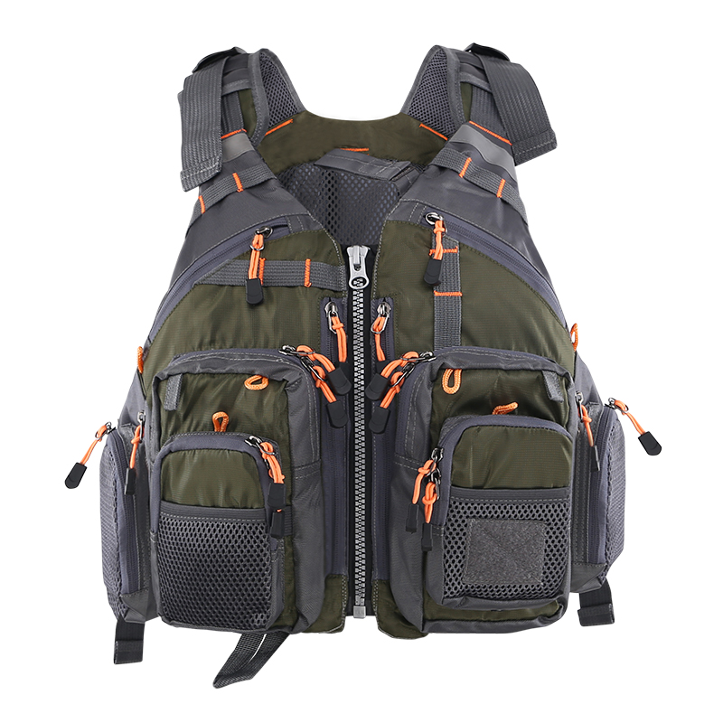 鸿体钓鱼救生衣路亚海钓矶钓便携浮力马甲背心垂钓专业多口袋加厚