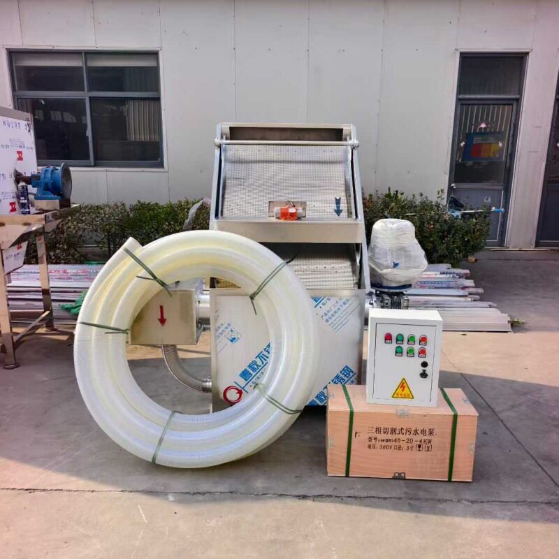 滚筒微滤粪便分离机残渣沼液干湿分离机牛粪猪粪脱水设备