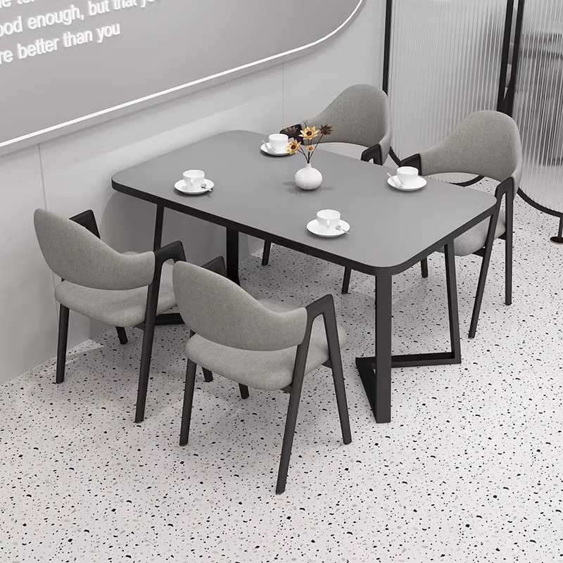 餐饮商用快餐桌椅正方形餐桌早餐麻辣烫面馆食堂饭店吃饭桌椅