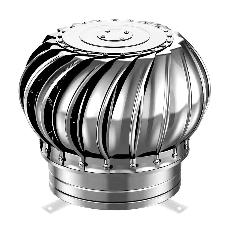 无动力风帽屋顶通风器加厚不锈钢排气帽厂房烟道养殖厂防雨排风口