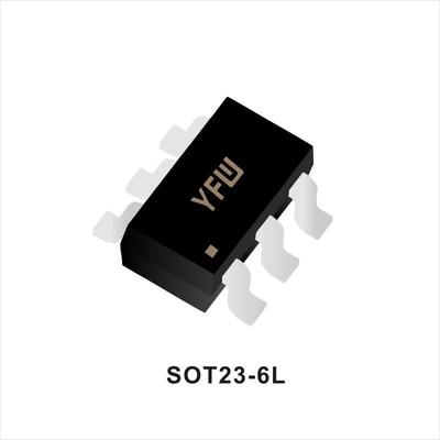 小信号三极管 MMDT2222AF SOT23-6L封装印字 K1P YFW/佑风