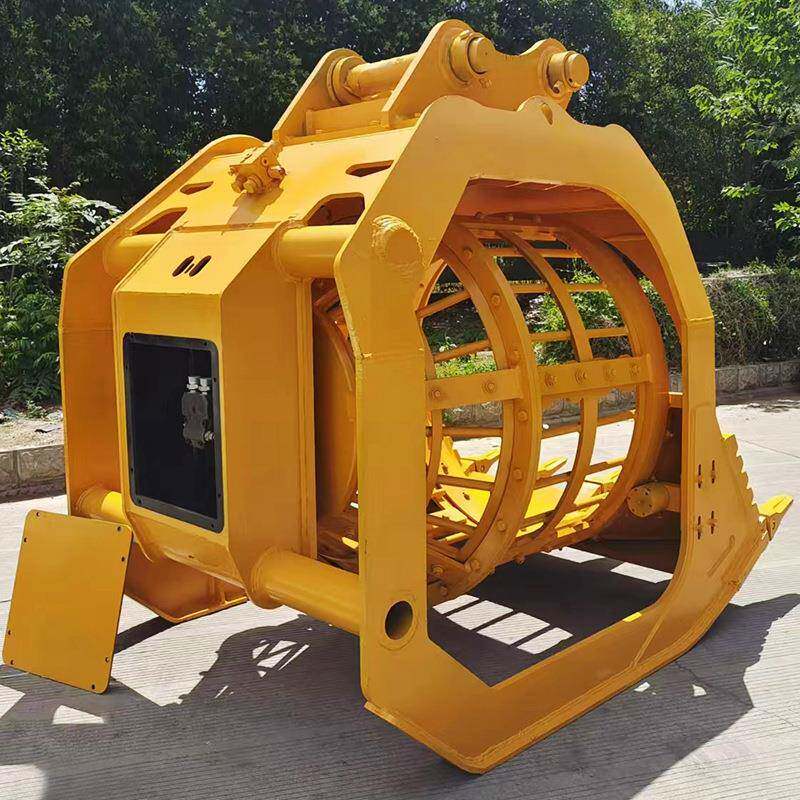 挖掘机旋转筛分斗挖机滚筒筛洗沙筛沙斗 干湿两用土石分离斗 配件