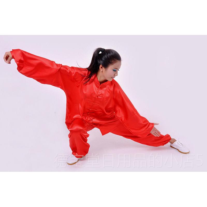 正品新款气功太极拳晨练服中老年服服装练服术练功服武女手剑工太图片
