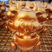 正品 金抽奖开业庆用典道具创意膏砸兔石金蛋年会品敲牛促销 牛活动