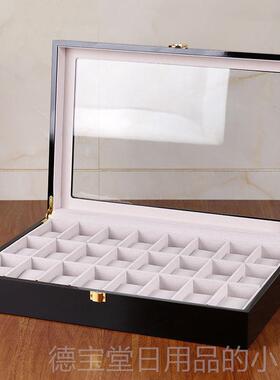 正品檀韵远烤油610124位手表盒新品手表配致饰收纳漆展示盒木2盒