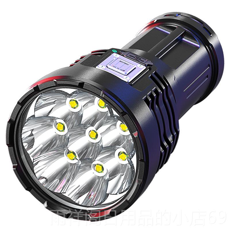 正品户外森林强光超型亮手电筒远射小便携探家用迷你能可充电多功