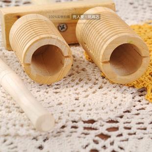正品奥夫打击乐器节奏棒高低音梆子双教响筒尔木质打棒儿幼园早教