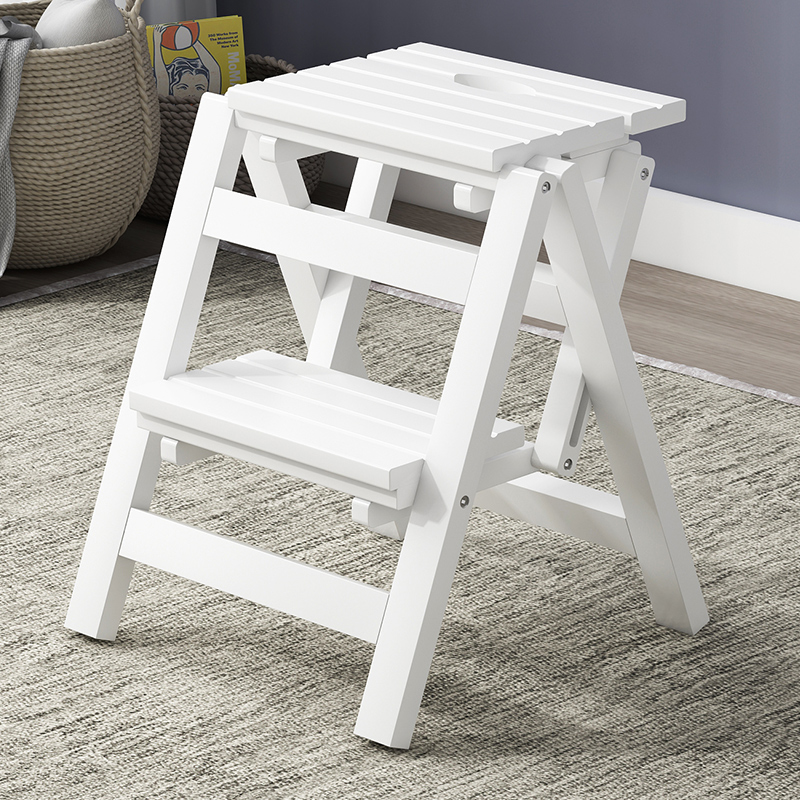梯子凳多功能实木家用梯子室内椅子折叠凳两用楼梯登高凳踏步