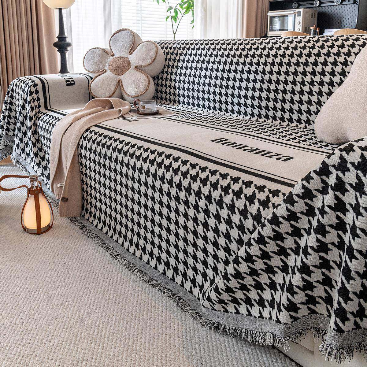 千鸟格沙发盖布沙发巾四季通用防尘沙发套罩防猫抓,鲜花速递/花卉仿真/绿植园艺,割草机/草坪机,淘宝优惠券,粉丝福利购,淘宝优惠卷