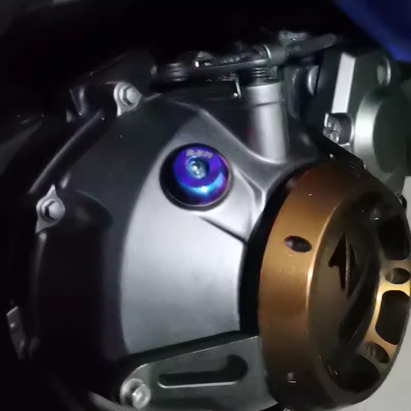 适用款无极 SR1S改装防盗机油盖防撬油封盖不锈钢机油尺螺丝