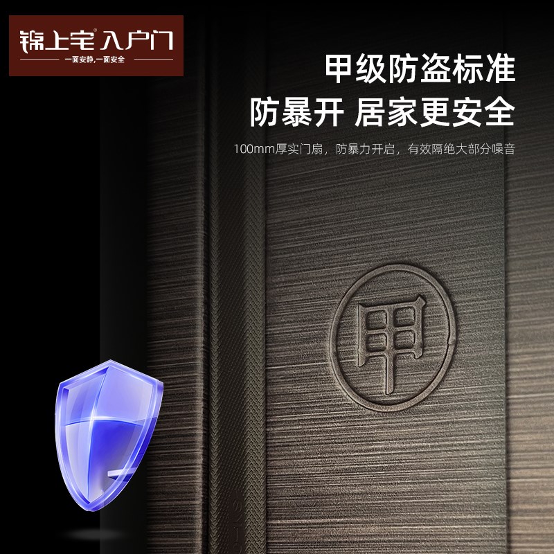 锦上宅 甲级智能防盗进户门入户大门指纹智能入户门DMR-001