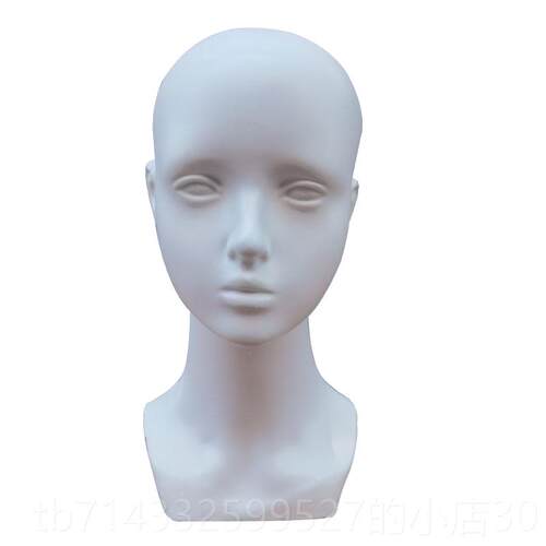 高档抽象艺术男模特头假发帽子人假头模型型耳机VR眼展示道具模型