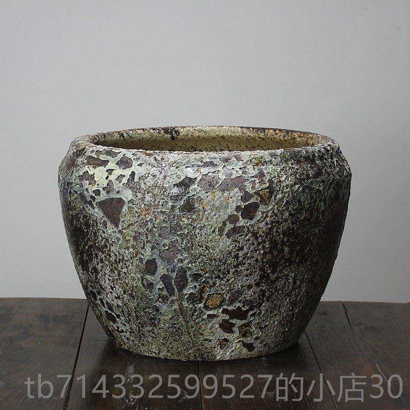 高档景德荷镇古法陶瓷鱼缸花鲤盆号锦缸别墅庭院花园装饰花盆种大